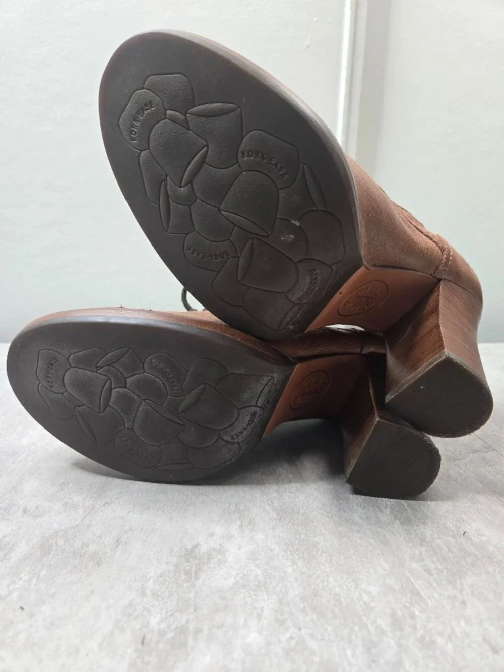 Lace Up Oxford Pump 8.5 Brown Leather Heeled Dress Shoe Academia Retro Victorian - Picture 7 of 12